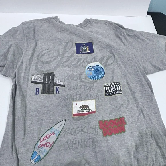 Stussy Worldwide Medium Men T-Shirt - Picture 2 of 3